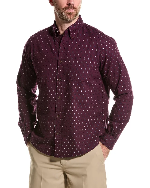 Men's rider shirts-Brooks Brothers Foulard Clip Shirt