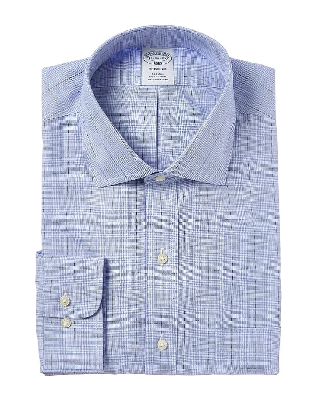 Men's musician shirts-Brooks Brothers Regular Fit Dress Shirt