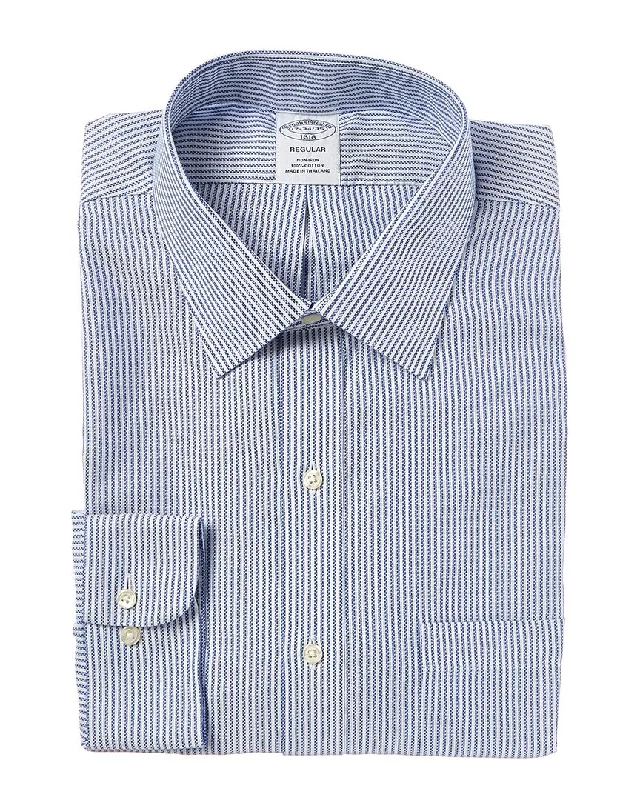 Men's multipurpose shirts-Brooks Brothers Regular Fit Dress Shirt