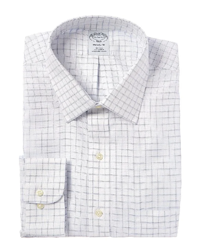 Men's sheer shirts-Brooks Brothers Regular Fit Dress Shirt