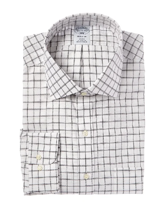 Men's smocked shirts-Brooks Brothers Regular Fit Dress Shirt