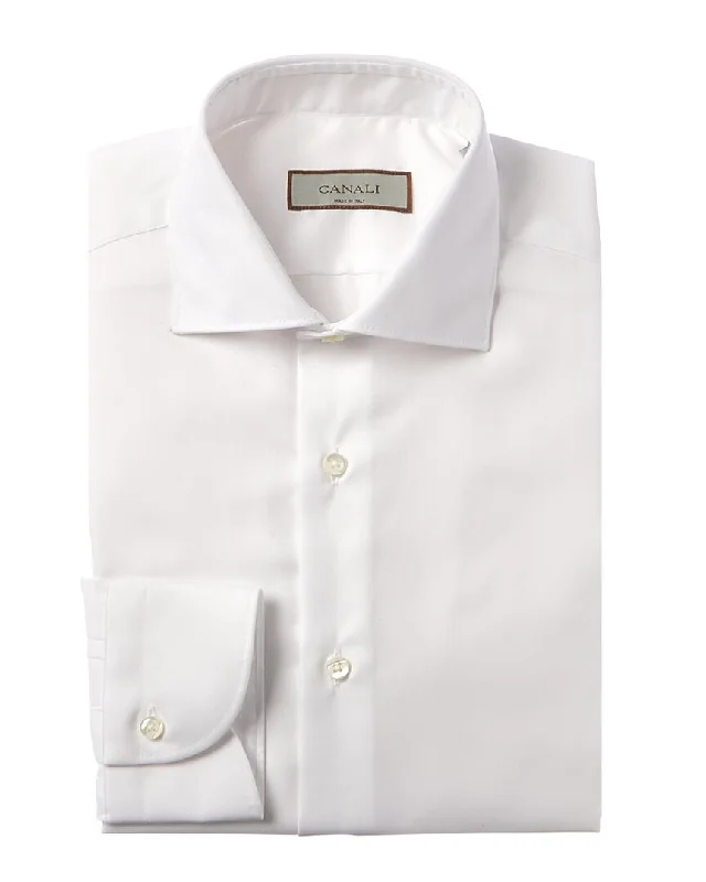 Men's tab-collar shirts-Canali Dress Shirt