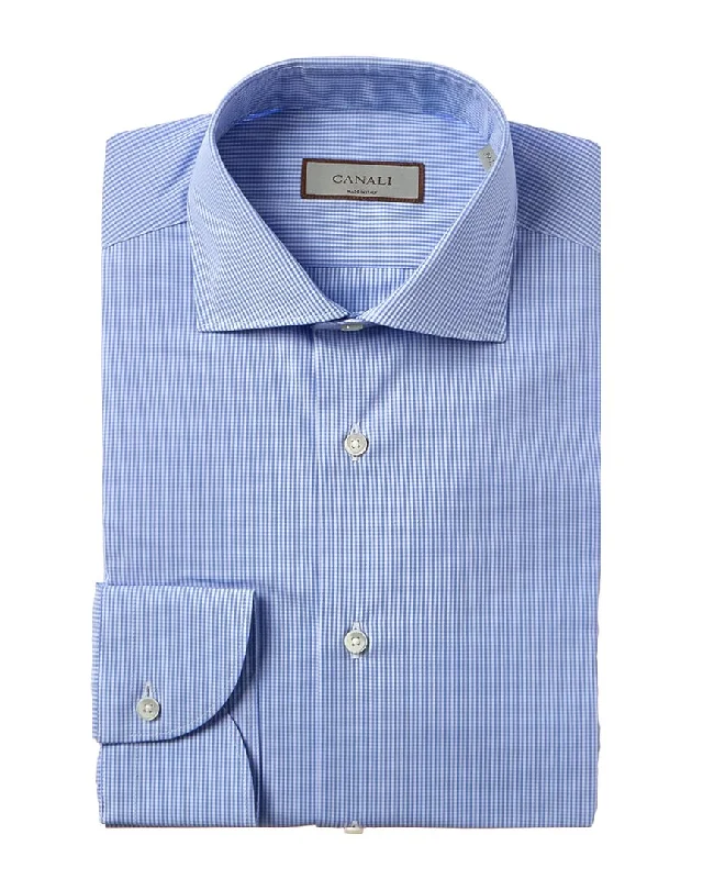 Men's white shirts-Canali Dress Shirt