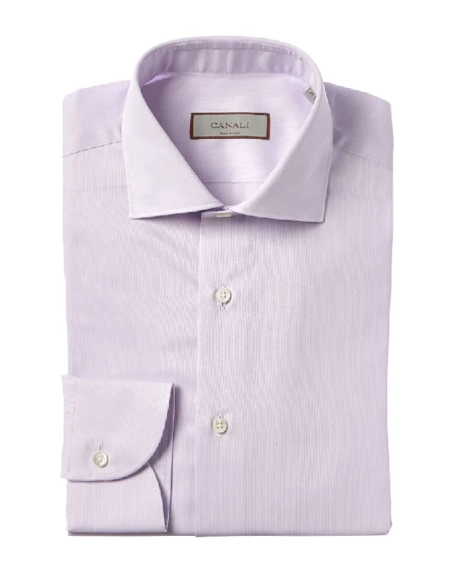 Men's short-sleeve shirts-Canali Dress Shirt