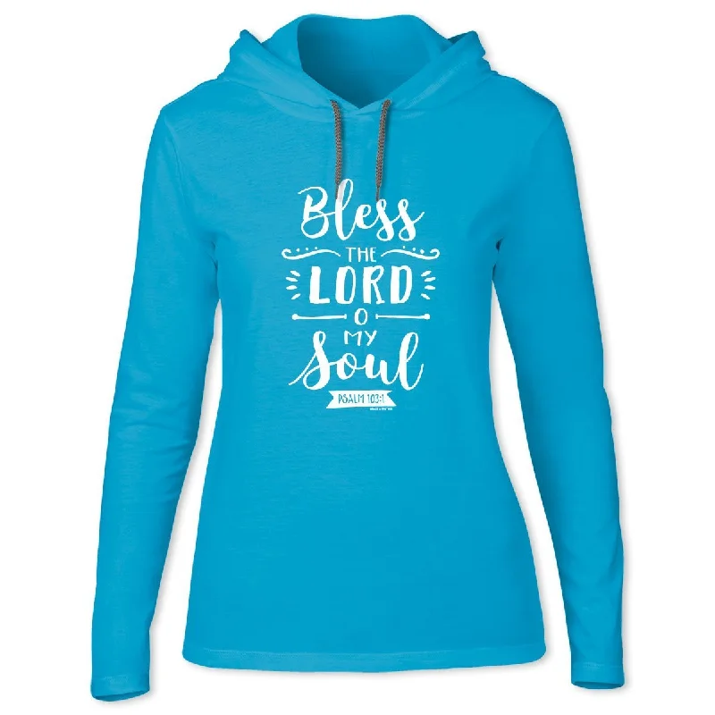 men’s classic short sleeve shirts for office -Cherished Girl Grace & Truth Bless the Lord Christian Long Sleeve Hoodie T Shirt