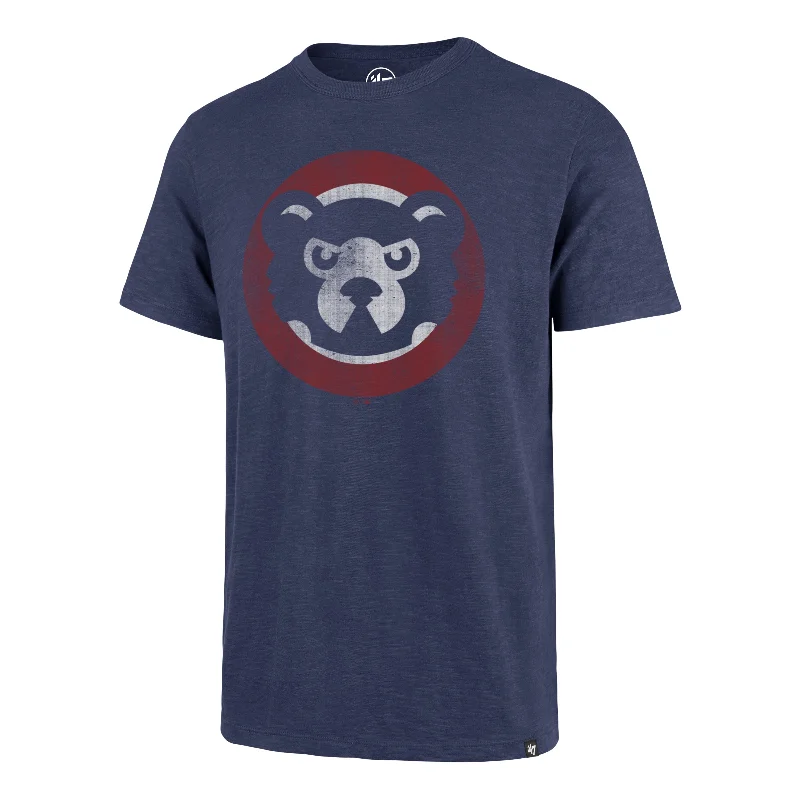 short sleeve shirts for men with graphics -CHICAGO CUBS COOPERSTOWN GRIT VINTAGE '47 SCRUM TEE