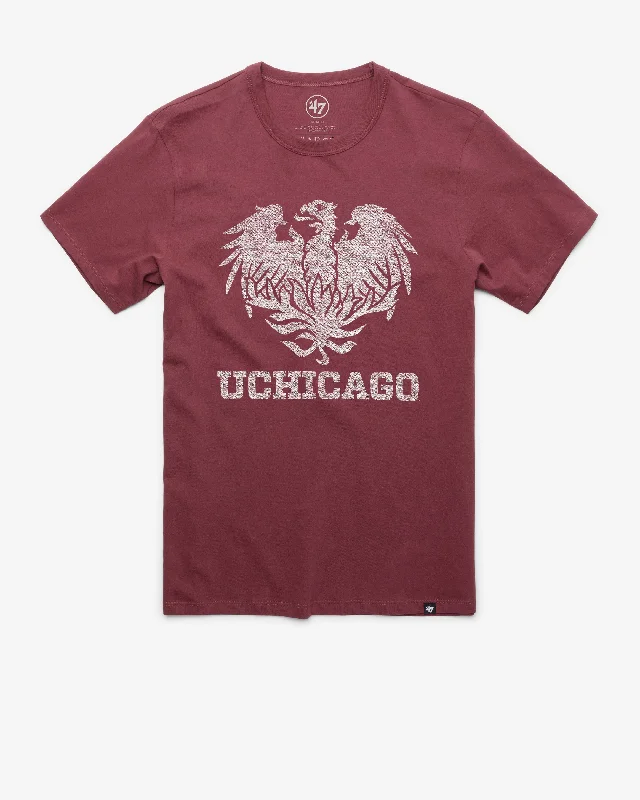 stylish fitted short sleeve shirts for men -CHICAGO THE MAROONS PREMIER '47 FRANKLIN TEE