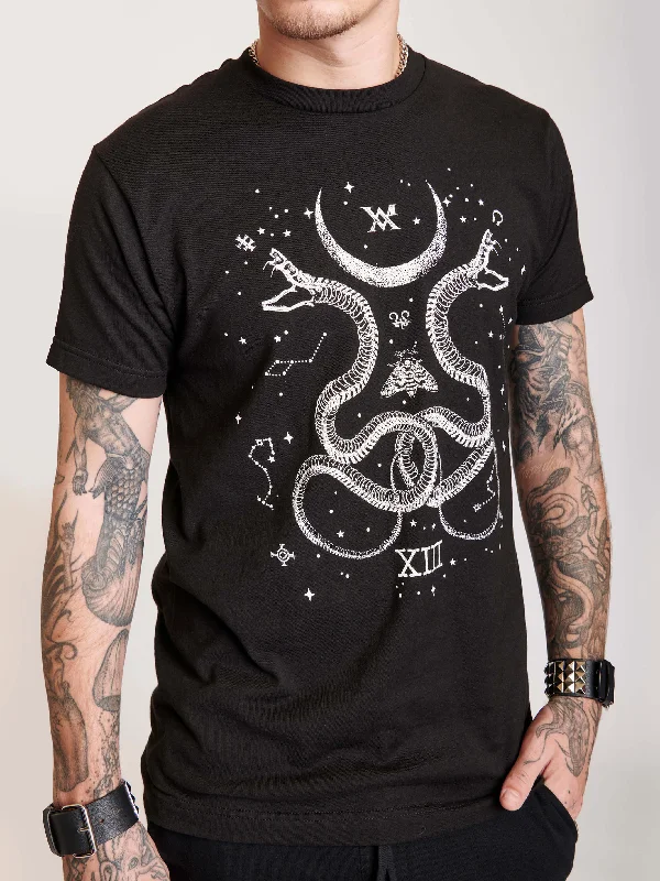 best men’s summer short sleeve t-shirts -Cosmic Snake T-shirt