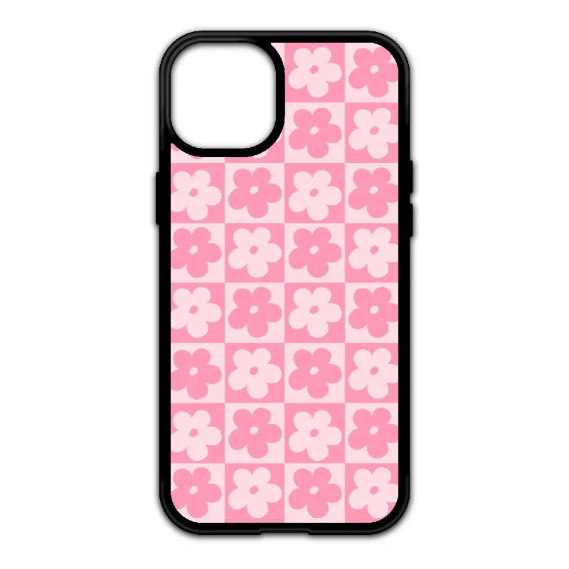 men’s everyday short sleeve t-shirts -Daisy Checkered iPhone Case