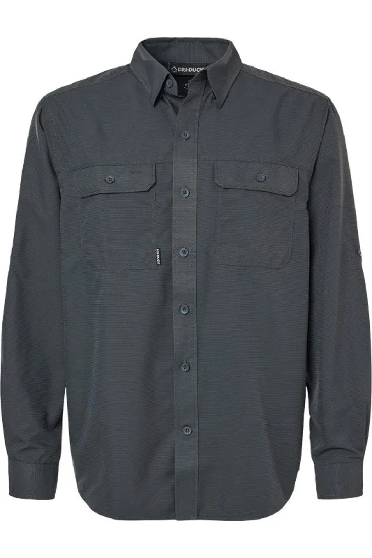 Men's high-collar shirts-DRI DUCK Crossroad Woven Shirt