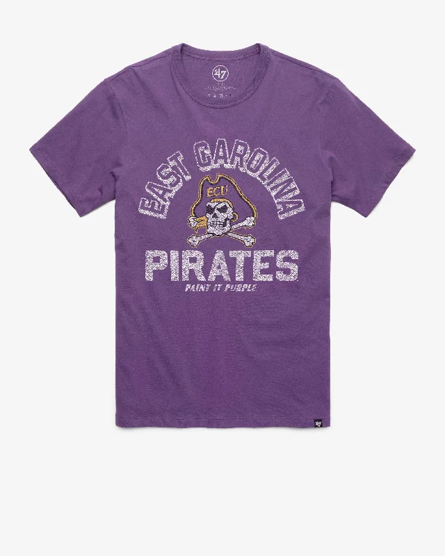 men’s comfy short sleeve shirts for work -EAST CAROLINA PIRATES RETROGRADE '47 FRANKLIN TEE