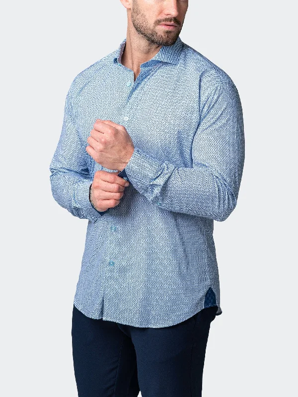 Men's athletic shirts-Einstein Strch Blue