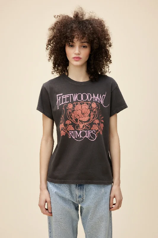 short sleeve shirts for men with graphics -Fleetwood Mac Floral Tour Tee