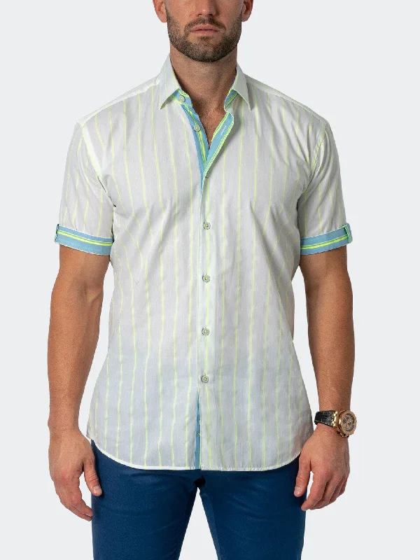 Men's packable shirts-Galileo Fluo White