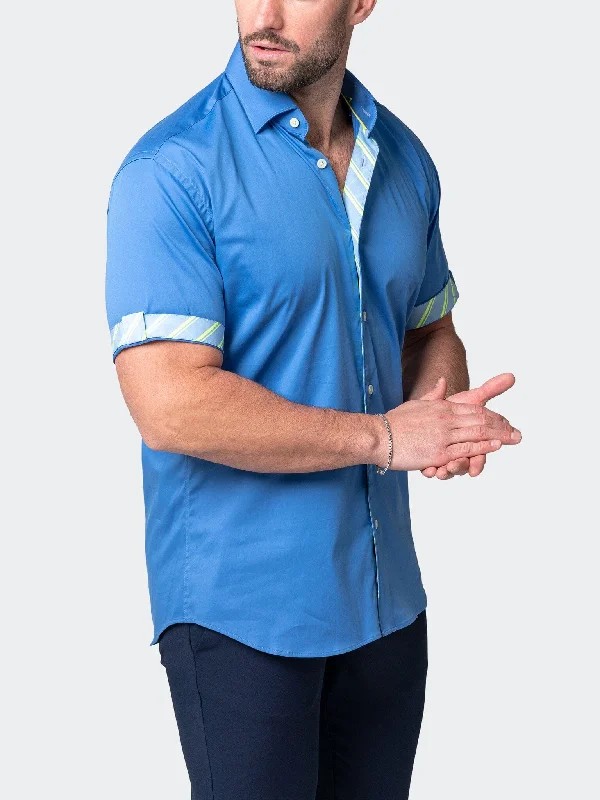 Men's Thanksgiving shirts-Galileo Sleek Blue