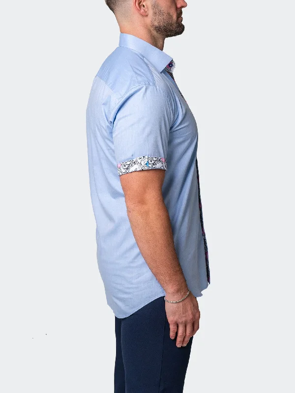 Men's cargo shirts-Galileo Washed Blue