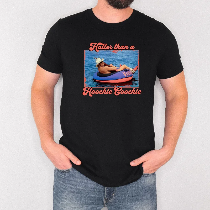 short sleeve graphic t-shirts for men -Hotter Than A Hoochie Coochie Lake Lover TShirt *UNISEX FIT*