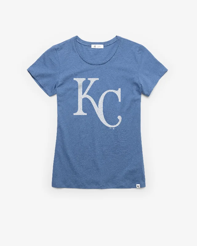 men’s stylish short sleeve shirts with logos -KANSAS CITY ROYALS PREMIER '47 FRANKIE TEE WOMENS