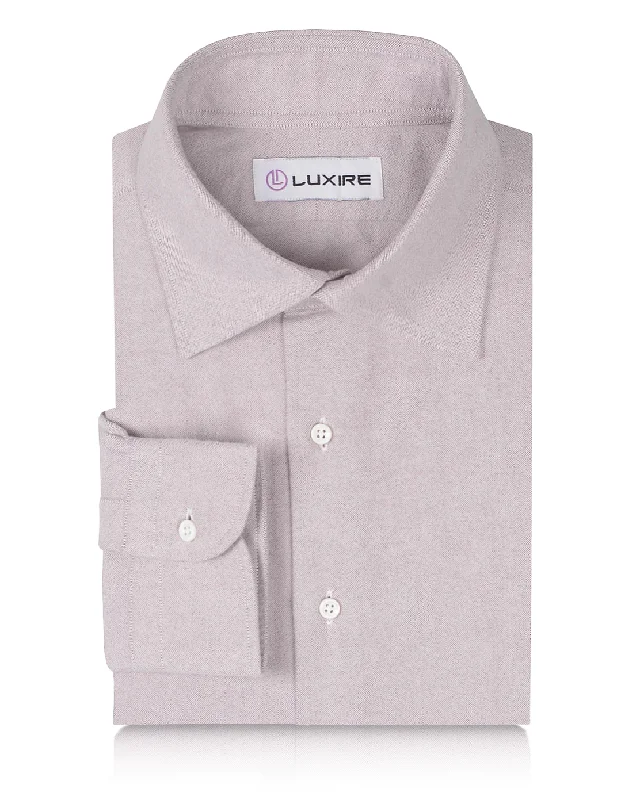 Men's basketball shirts-Light Pale Pink Brushed Oxford