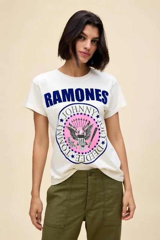 men’s casual short sleeve polo shirts -Ramones Classic Seal Tour Tee