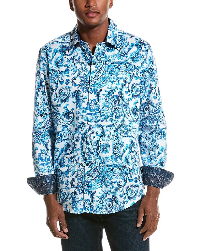 Men's lightweight shirts-Robert Graham Abbott Classic Fit Woven Shirt