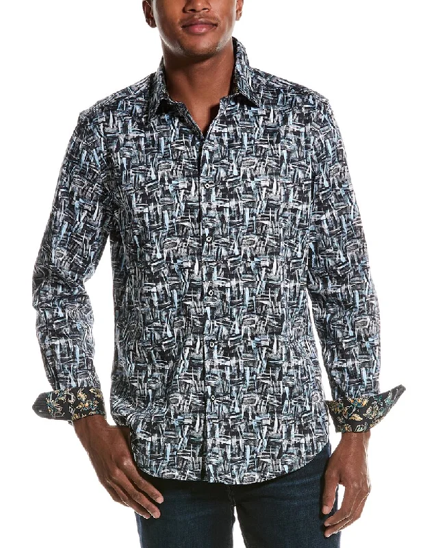 Men's camping shirts-Robert Graham Galvan Classic Fit Woven Shirt