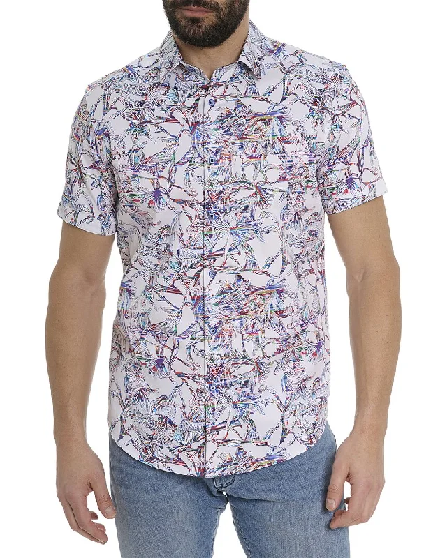 Men's baseball shirts-Robert Graham Hargett Woven Shirt