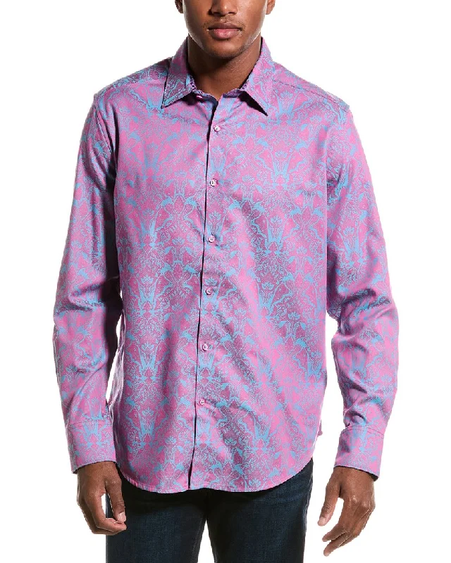 Men's custom shirts-Robert Graham Highland 4 Classic Fit Woven Shirt