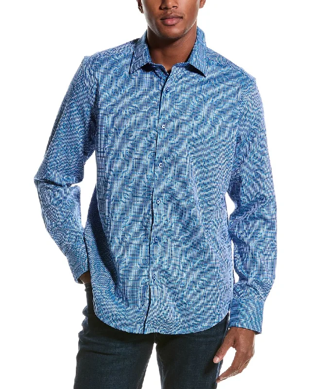 Men's durable shirts-Robert Graham Voyage Classic Fit Woven Shirt