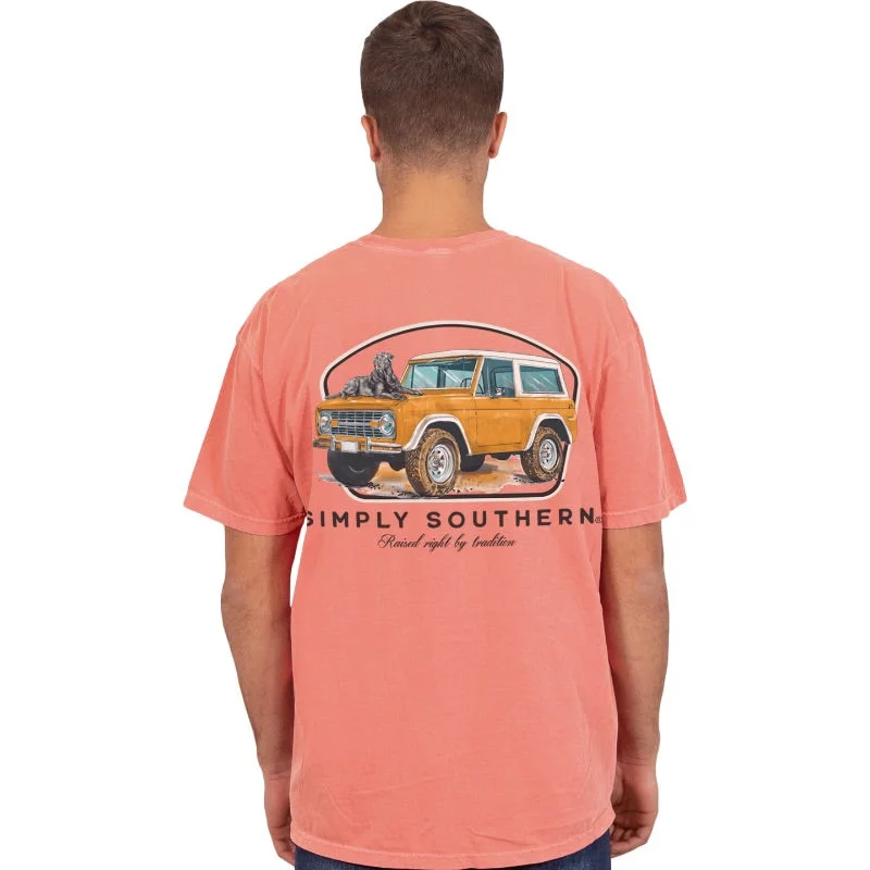 men’s breathable short sleeve shirts -SALE Simply Southern Wheels Unisex Comfort Colors T-Shirt