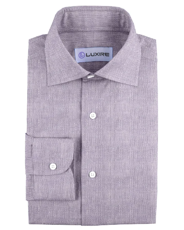 Men's cooling shirts-Summer Shirt in Light Purple Linen