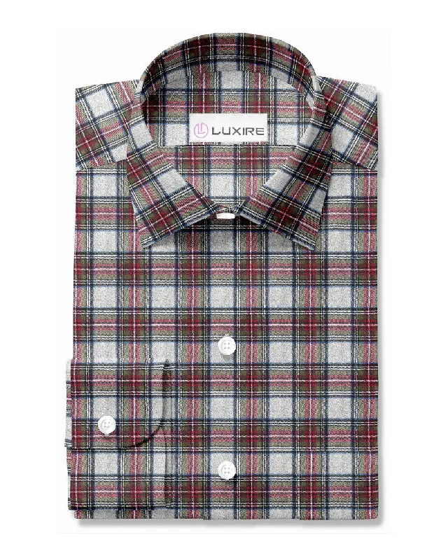 Men's spring shirts-Multicolour Chequered Polo T-shirt