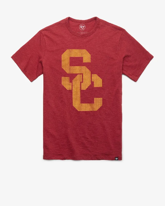 trendy men’s short sleeve t-shirts -USC SOUTHERN CALIFORNIA TROJANS GRIT '47 SCRUM TEE GRIT '47 SCRUM TEE