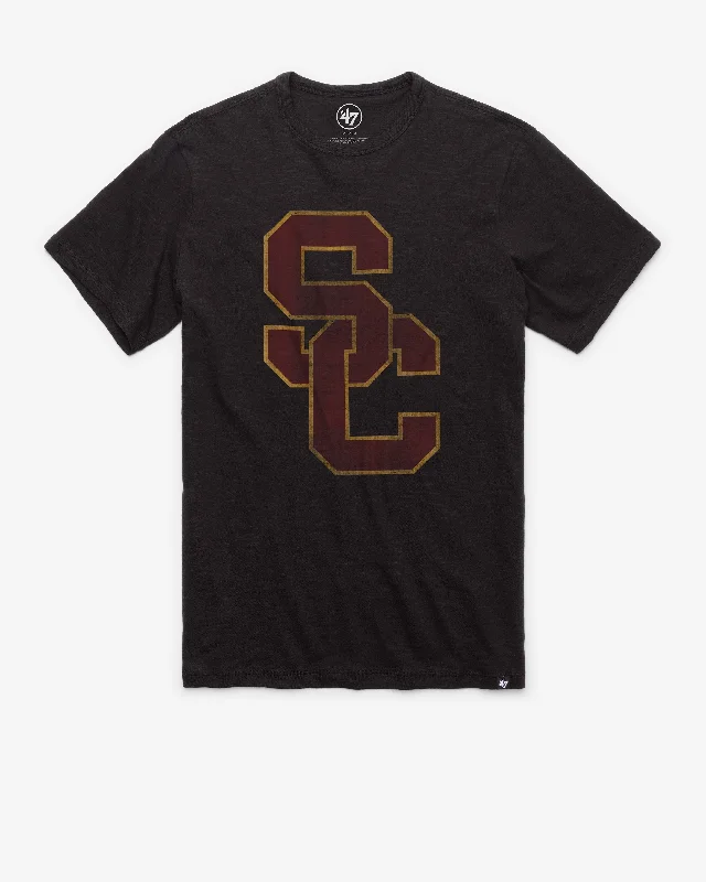 breathable short sleeve polo shirts for active men -USC SOUTHERN CALIFORNIA TROJANS GRIT '47 SCRUM TEE GRIT '47 SCRUM TEE