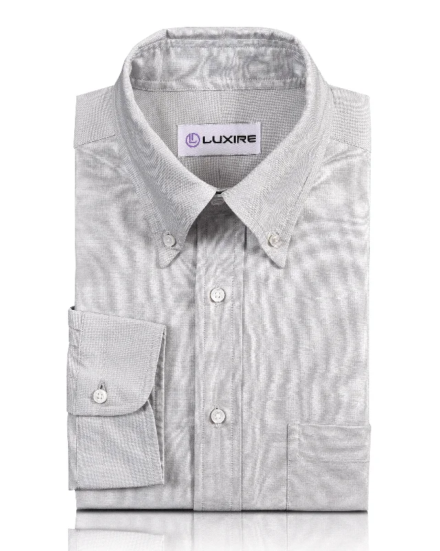 Men's pocket shirts-Warzone Soft Grey Oxford