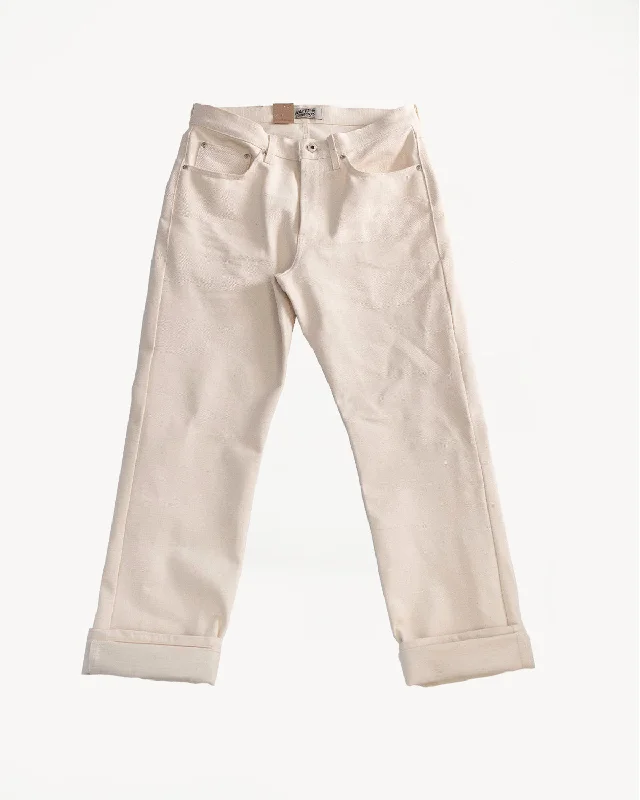 Men's pants for easy trips-14oz - Undyed Frankenstein Denim - True Guy