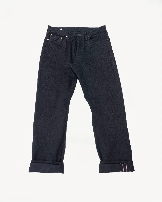 Men's pants with loose cut-16oz - MIJ13 Okayama Spirit Kuro - True Guy