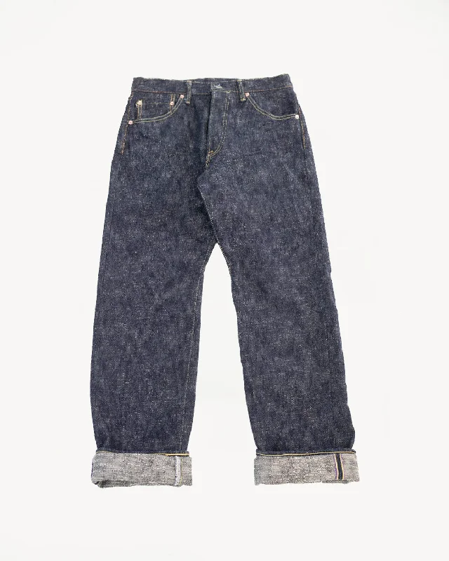 Men's pants with edgy style-288-KA - 17oz "Kasuri" Slub Selvedge Denim - Regular Straight Fit