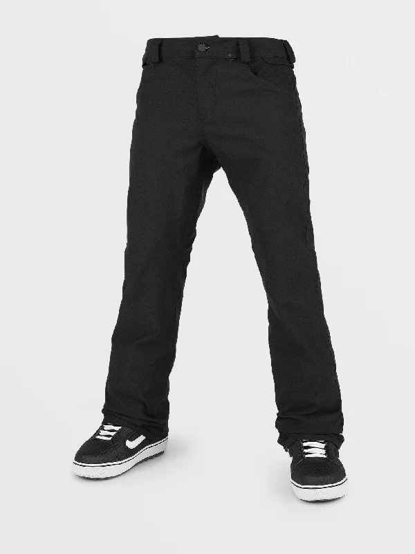 Men's pants for spring-Mens 5-Pocket Tight Pants - Black