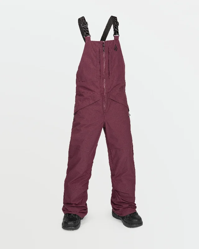 Men's pants oversized fit-Kids Barkley Insulated Bib Overalls - Burgundy