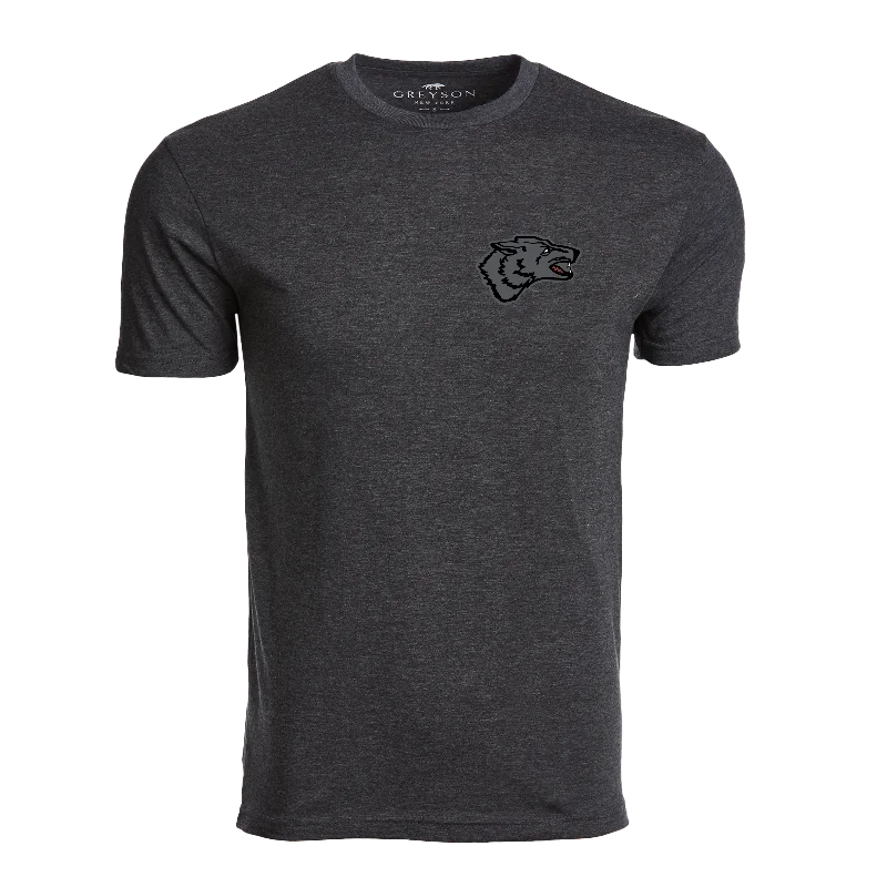 men’s summer-ready short sleeve t-shirts -Black Wolf Tee