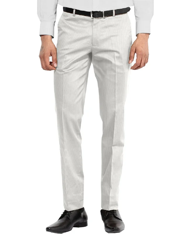 Men's pants for strolling-Brisbane Moss White Undyed Corduroy