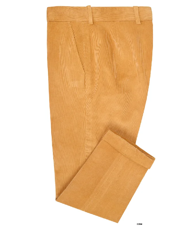 Men's pants for desk jobs-Brisbane Moss Corn 12 Wale Corduroy