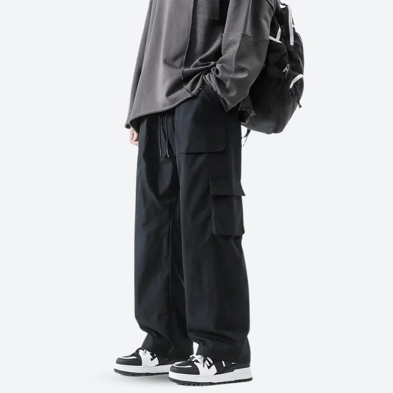 Men's pants with front folds-Cargo Pants