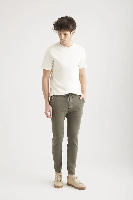 Men's pants for cool vibes-Felix Jogger Chino Pants Dark green