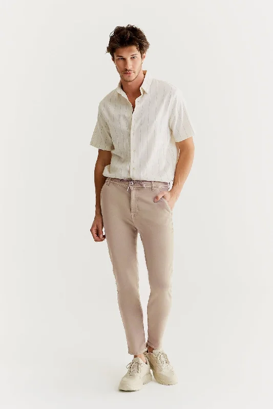 Men's pants for motion trips-Felix Jogger Chino Pants Moon Rock