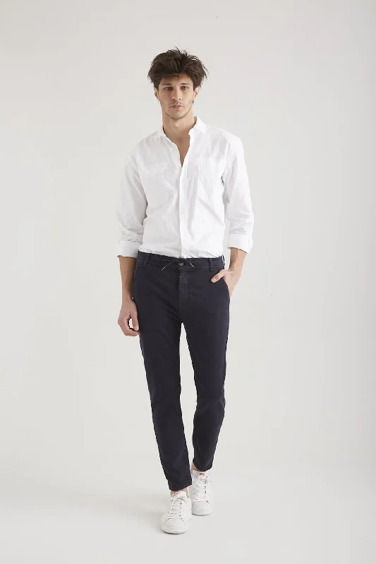 Men's pants with loud comfort-Felix Jogger Chino Pants Navy