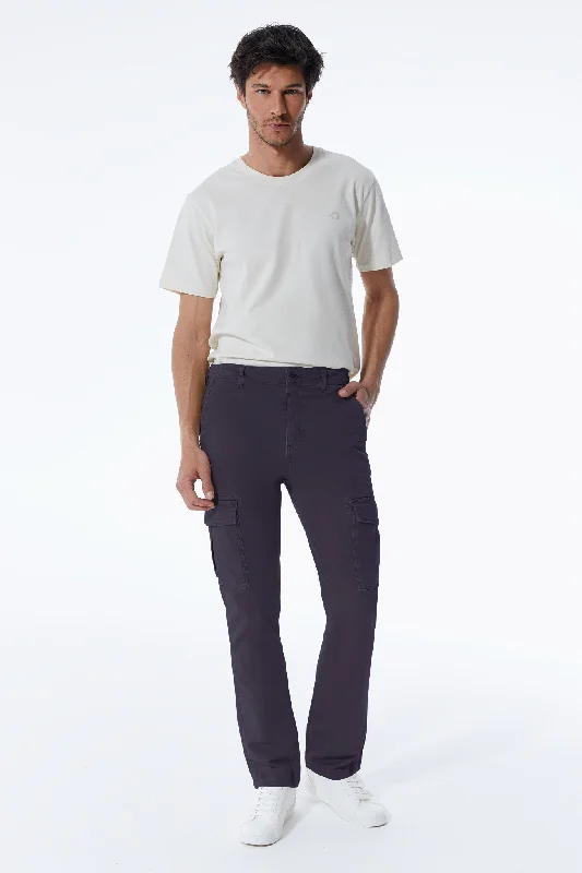 Men's pants with fresh tones-Henk Cargo Pants Dark Blue