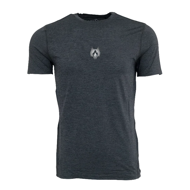 versatile men’s short sleeve shirts for daily wear -Crimson Fire Wolf Guide Sport Tee