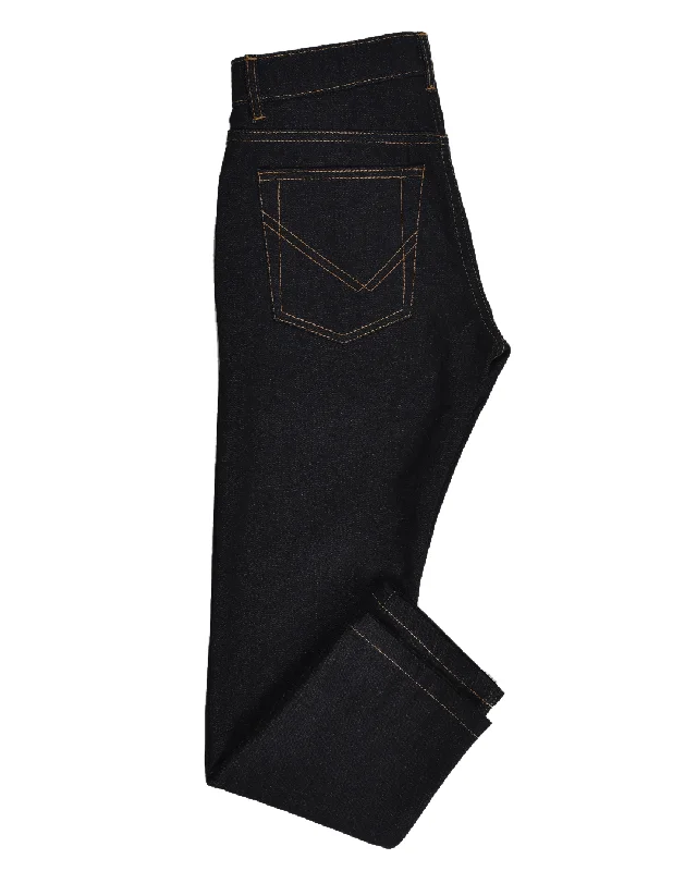 Men's pants for big frames-Dark Indigo Jeans